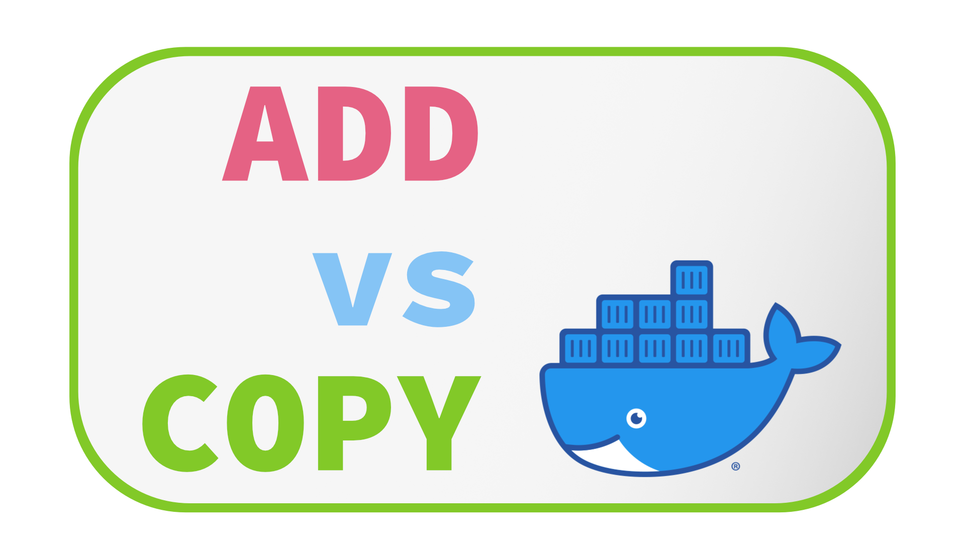 Shall I Use ADD or COPY in the Dockerfile What #39 s the Difference?