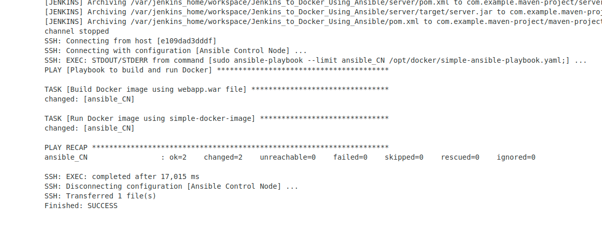 Integrating Ansible and Docker for a CI/CD Pipeline Using Jenkins